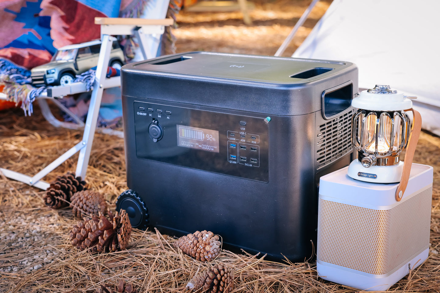 Portable Power Station 2560Wh LiFePO4 Battery for Camping, Travelling, Home Backup, RV, Off-grid (Solar Panel Optional)